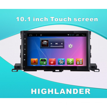 Android System DVD GPS Car Vídeo para Highlander 10.1 polegadas Touch Screen com WiFi / Bluetooth / TV